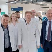 Grant Shapps visited a nuclear lab in Birchwood today