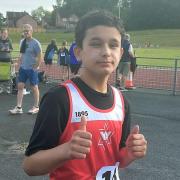 Ruben Evans-Guillen took the title in the javelin in the Cheshire Schools Minor Championships