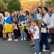 Communities gathered at Warrington Town Hall to mark the 32nd anniversary of Ukraine gaining its independence