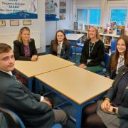 Brianna Ghey's mum met with pupils at Birchwood Community High School as part of the Peace in Mind campaign