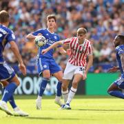 Stoke City's Nathan Lowe in action during the Sky Bet Championship match at the King Power Stadium, Leicester Image: PA Wire
