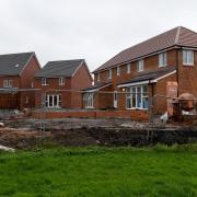 The Rivers Edge housing development near the town centre is well underway