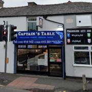 The Captain's Table on Marsh House Lane has been hit with a poor food hygiene rating