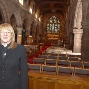 Rev Jane Proudfoot at St Wilfrid's in 2012
