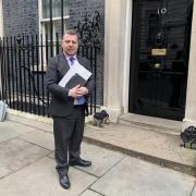 Warrington South MP Andy Carter at 10 Downing Street