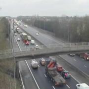 Commuters face long delays on M6 in Warrington following crash