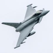 An RAF Eurofighter Typhoon was reported over the area last night