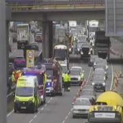 Traffic is building on the M6 southbound