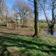 Work on Appleton village pond to improve drainage in area finished