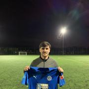 Striker Sam Burns is one of three new signings at Warrington Rylands