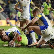 Wire beat Leeds Rhinos 34-8 at Headingley earlier this year