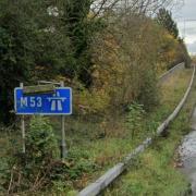 The M53 southbound is shut today (April 7)