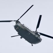 RAF Chinook spotted flying over Warrington