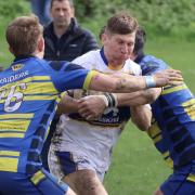 Action from Crosfields' draw at Oulton Raiders on Saturday