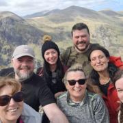 The team up Mount Snowdon
