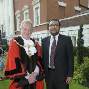 Mayor Cllr Geoff Settle with deputy mayor Cllr Faisal Rashid IPQU21515
