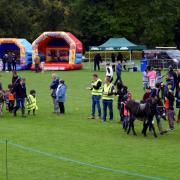 Donkey races took place throughout the day