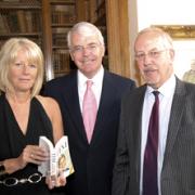 Former prime minister John Major with Wendy and Colin Parry