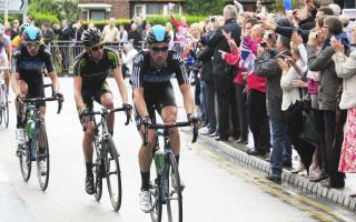 The Tour of Britain coming through Culcheth in 2012