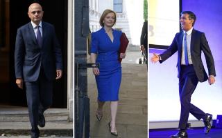 Rishi Sunak, Sajid Javid and Liz Truss are all contenders to replace Boris Johnson as Prime Minister (PA)