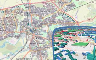 A 'digital twin' of Warrington has been created to help make the town more eco-friendly