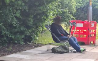 A man was spotted taking matters into his own hands, after his bus stop had been removed