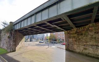 A railway bridge in the centre of Warrington is set to be reconstructed by Network Rail