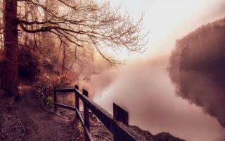 'A chilly morning at Lymm Dam'- This year's exhibition photo in Barcelona in March