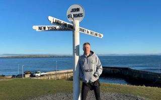 Ellis Anderson started running the length of the UK on Monday, April 1