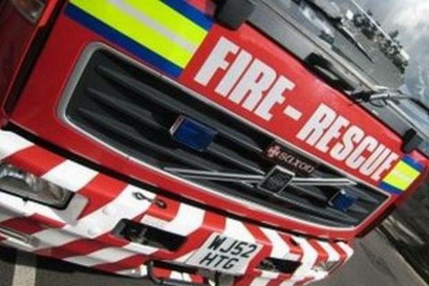 Firefighters from Birchwood tackled the car fire