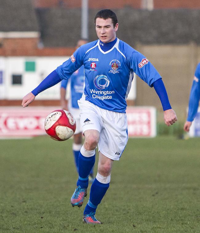 Josh Hine in action during a brief loan spell with Warrington during the 2012-13 season. Picture by John Hopkins