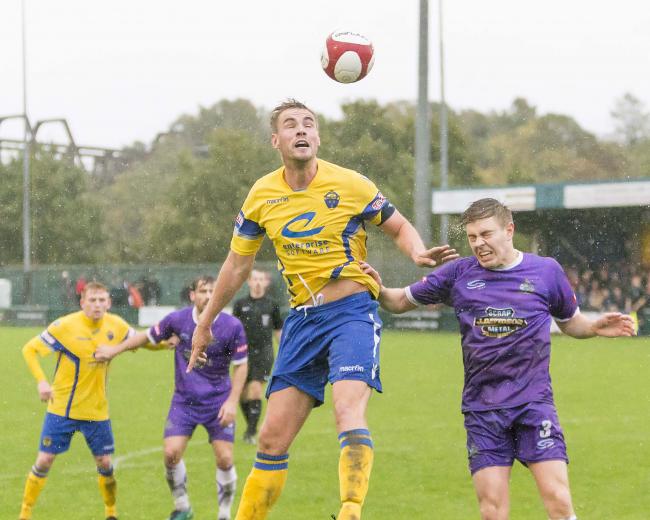 Yellows skipper Jay McCarten missed Saturday's game against Bamber Bridge with a hamstring injury. Picture by John Hopkins