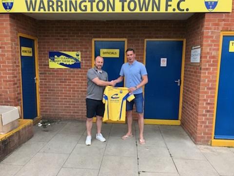 Richard Brodie with Yellows manager Paul Carden