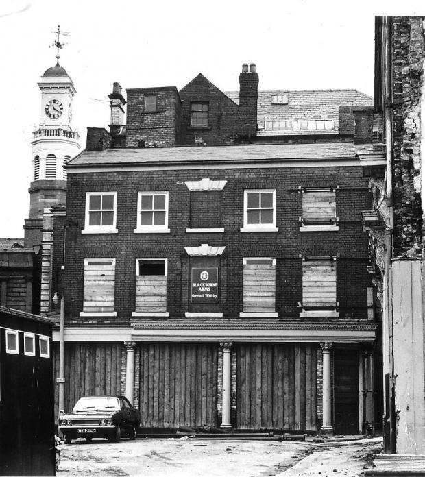 Warrington Guardian: Blackburne Arms in the Old Market Place pictured in 1978