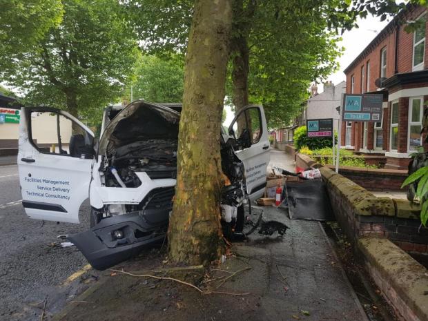 Warrington Guardian: Police say there are no reported injuries and the road has now reopened.